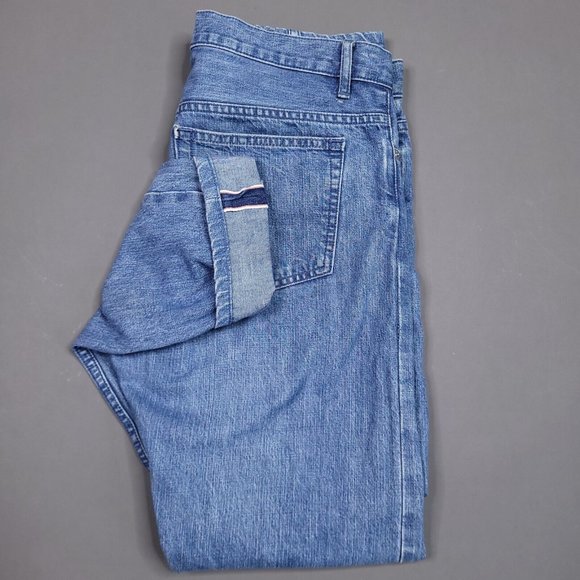 A.P.C. Petit New Standard Selvedge Slim Taper Medium Wash Designer Jeans 29x29